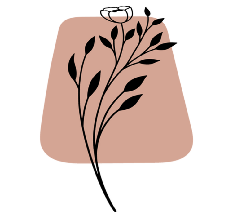 Flower vinyl rug stylish floral touch - TenStickers