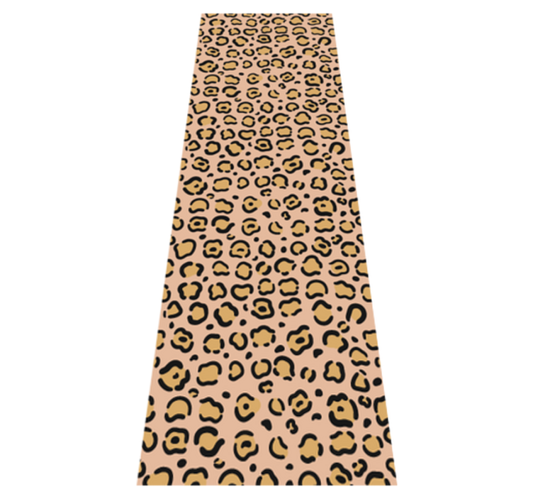 Animal print vinyl rug in pastel leopard print - TenStickers