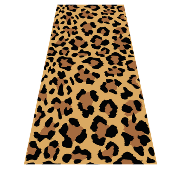 Animal print vinyl rug panther print - TenStickers