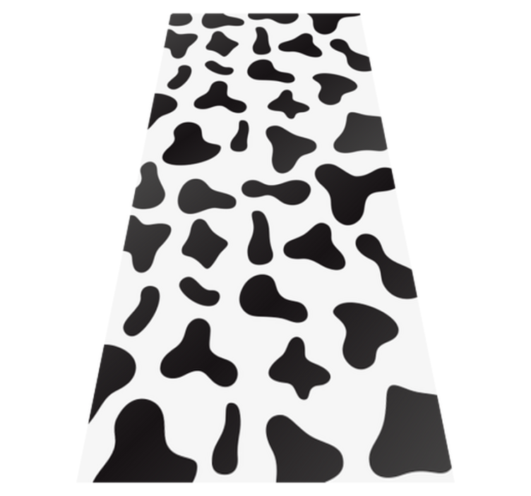 Cow print animal print vinyl rug - TenStickers