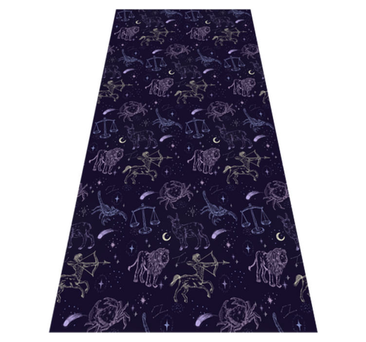 Star vinyl rug with constellation design - TenStickers