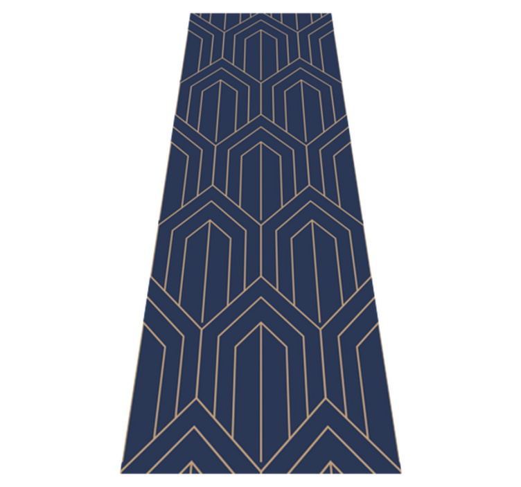 Geometric vinyl rug geometric 'kayla metallic' - TenStickers