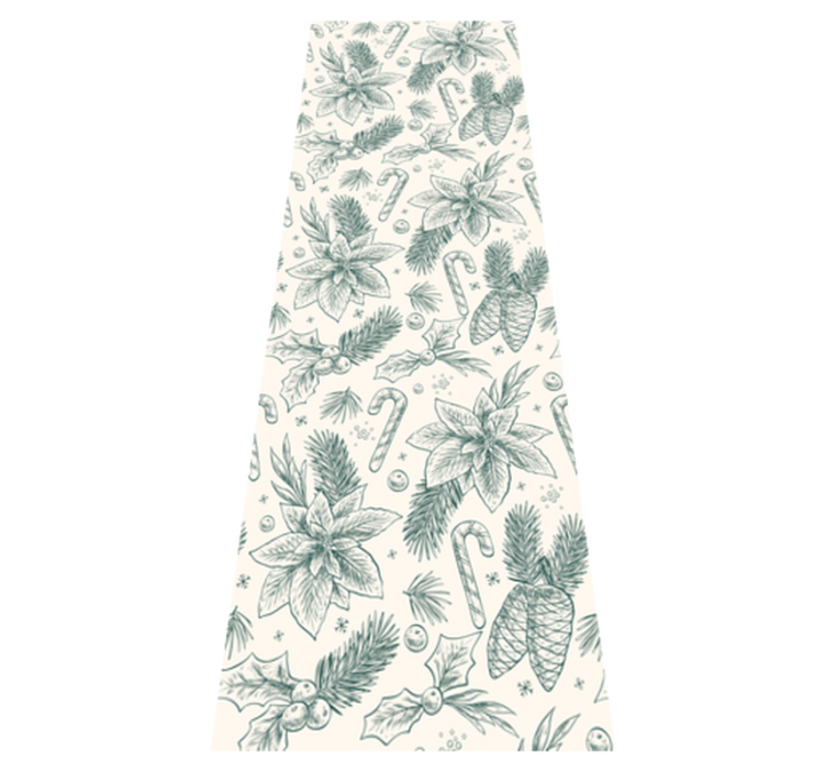 Christmas vinyl rug hand-drawn gift sketches - TenStickers