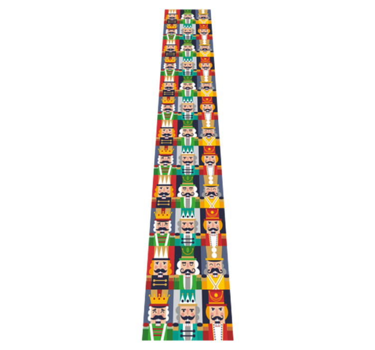 Christmas vinyl rug with nutcracker frames - TenStickers