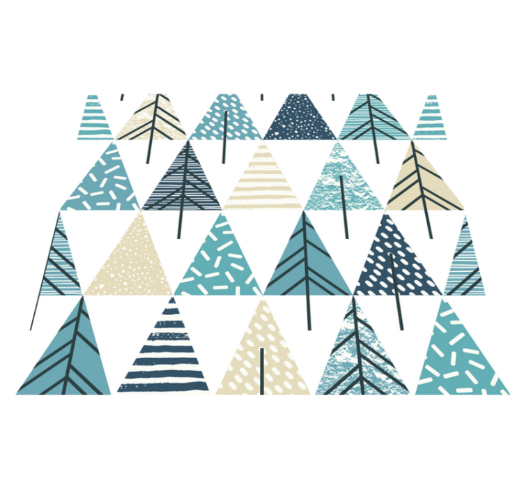 Bedroom vinyl rug with nordic design - TenStickers