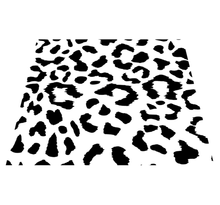 Bedroom vinyl rug leopard simple animal print - TenStickers