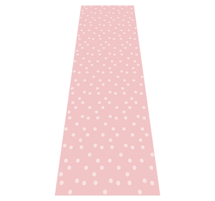 Bedroom vinyl rug with soft pastel dot pattern - TenStickers
