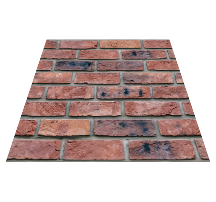 Bedroom vinyl rug uncommon stone wall design - TenStickers