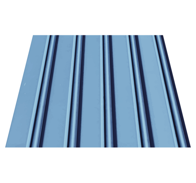 Light blue striped vertical bedroom vinyl rug - TenStickers