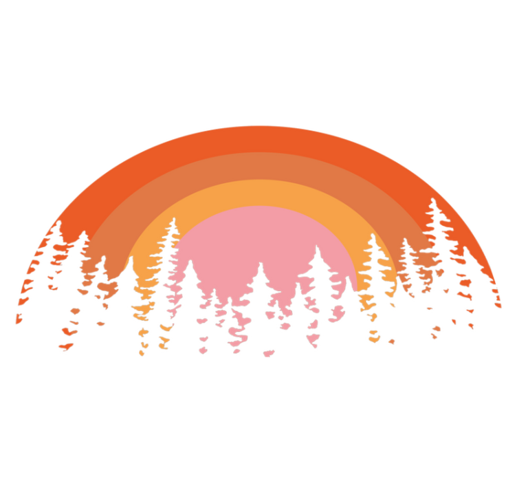 Nature vinyl rug vintage sun - TenStickers