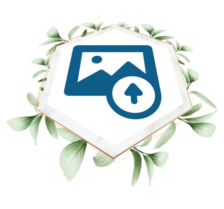 Nature vinyl rug woman with leaves - TenStickers