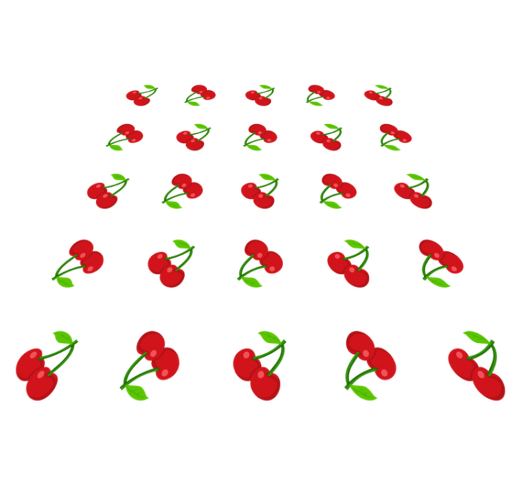 Nature vinyl rug cherry blossom pattern - TenStickers