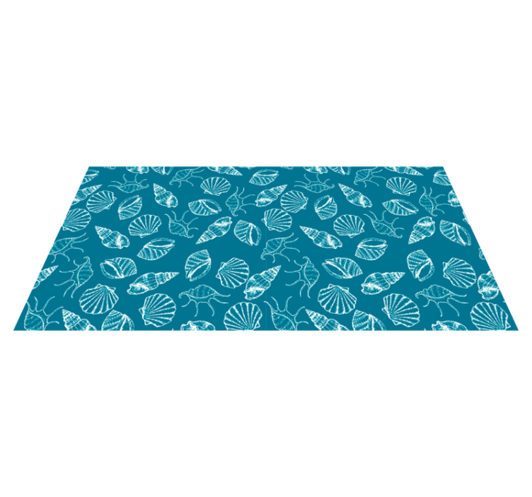 Nature vinyl rug seashell design - TenStickers