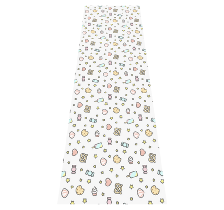 Cute babies face snacks bedroom vinyl rug - TenStickers