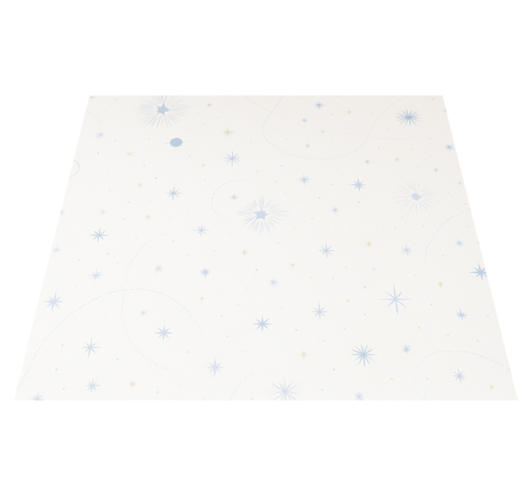 Celestial starburst dream bedroom vinyl rug - TenStickers