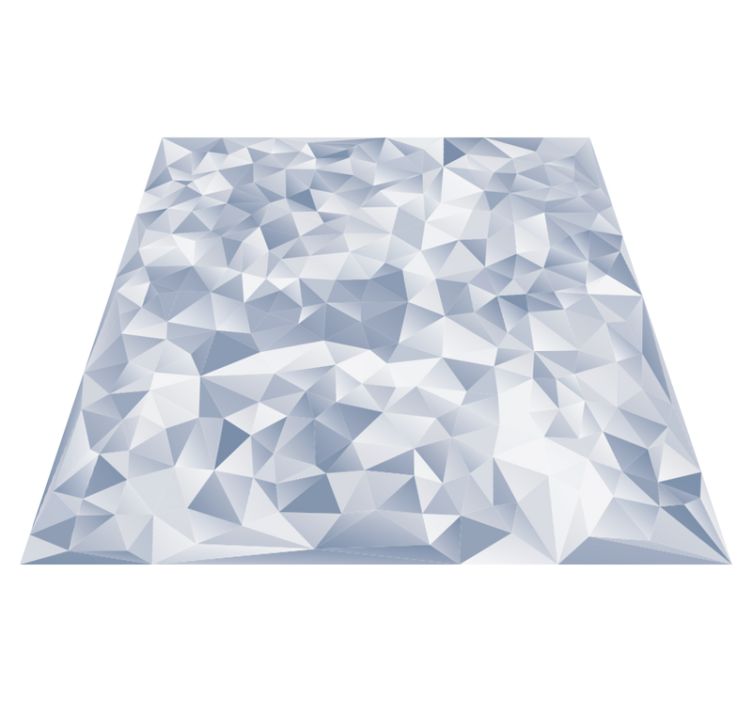 Geometric vinyl rug with irregular shapes - TenStickers