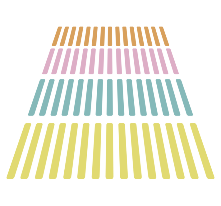 Geometric vinyl rug confetti color stickers - TenStickers