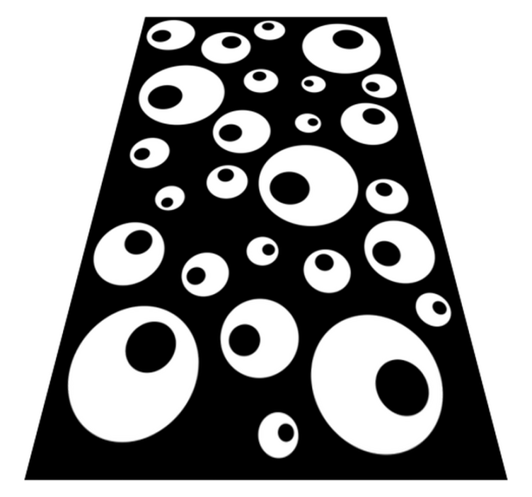 Geometric vinyl rug water beads - TenStickers