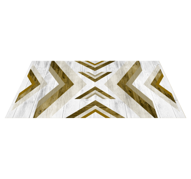 Geometric vinyl rug textured desk cover - TenStickers