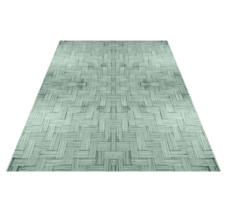 Geometric vinyl rug structured square - TenStickers