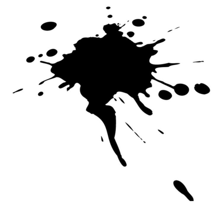 Geometric vinyl rug splash effect design - TenStickers