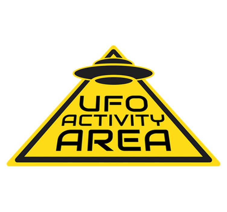 Kids vinyl rug ufo activity sign sticker - TenStickers