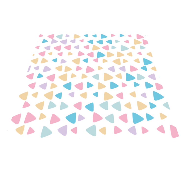 Kids vinyl rug pastel colored child pattern - TenStickers