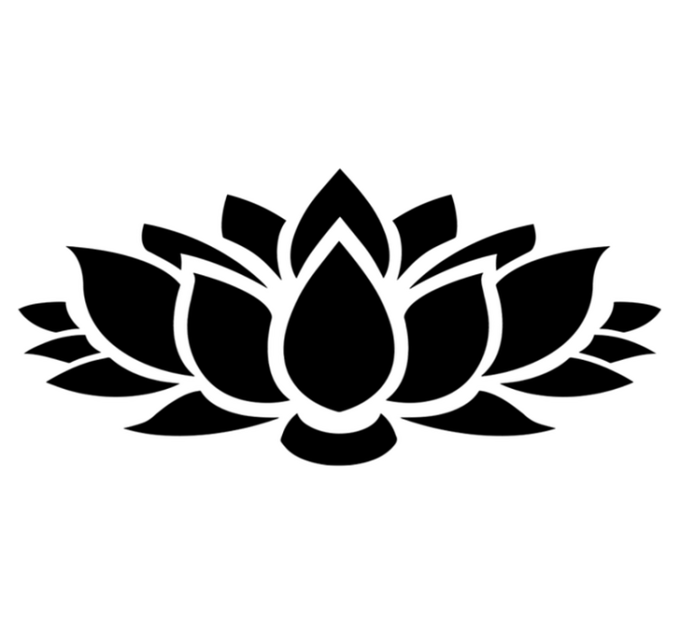 Bedroom vinyl rug lotus simplicity - TenStickers