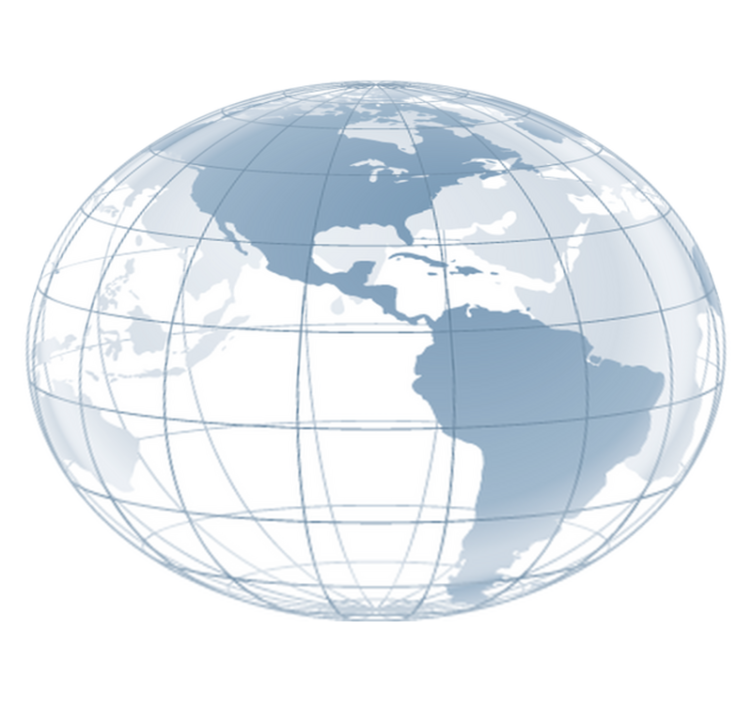 Bedroom vinyl rug blue america map - TenStickers