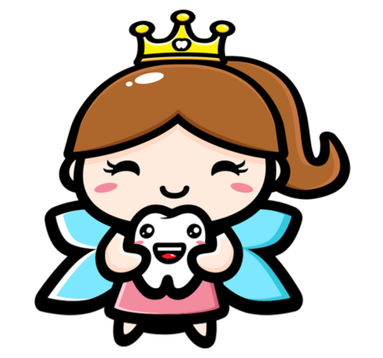 Kids vinyl rug cute design tooth fairy - TenStickers