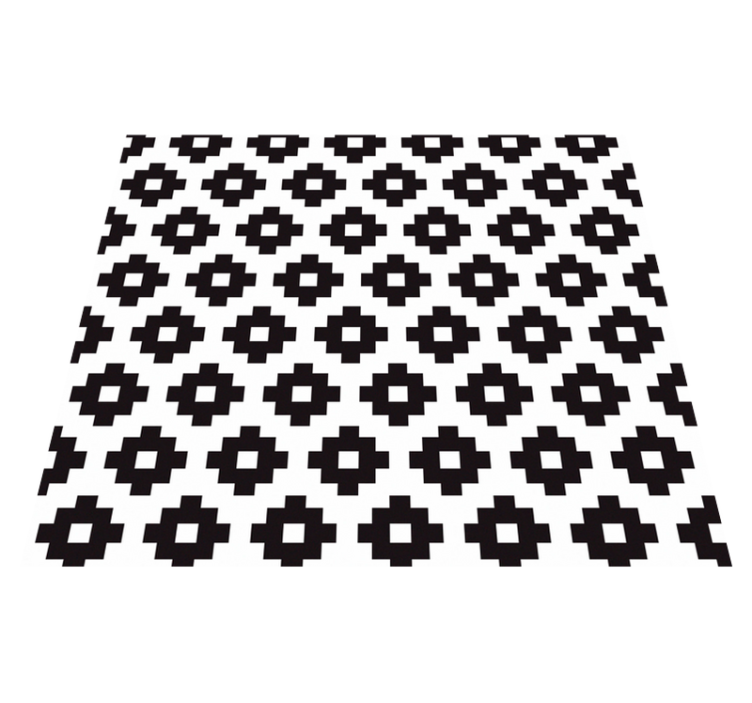 Bathroom vinyl rug in modern style design - TenStickers