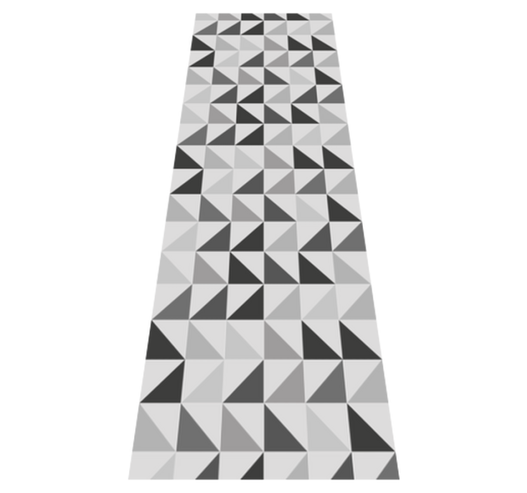 Bathroom vinyl rug in geometric triangles design - TenStickers