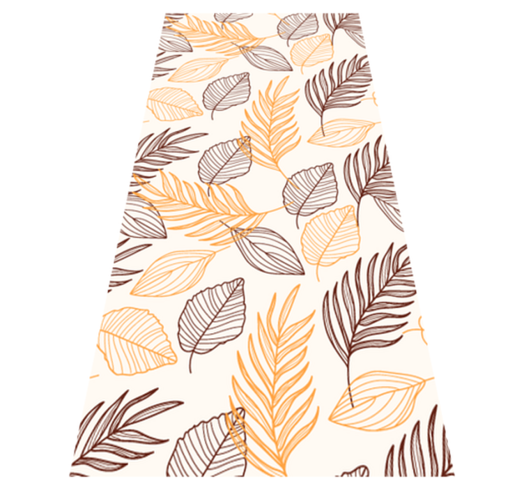 Bathroom vinyl rug with golden cereal design - TenStickers