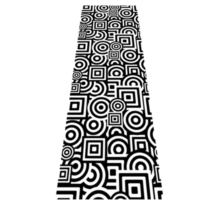 Bathroom vinyl rug concentric design vinyl decor - TenStickers
