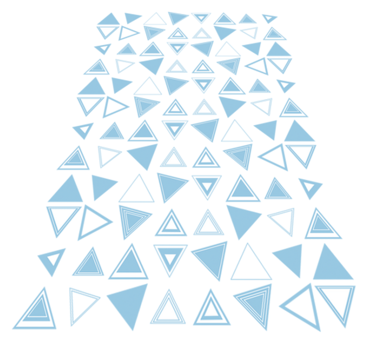 Bathroom vinyl rug triangle mosaic sticker - TenStickers