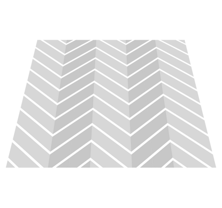 Herringbone light gray bathroom vinyl rug - TenStickers