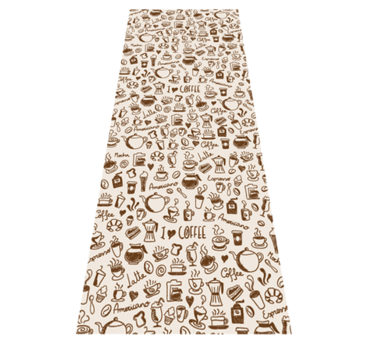Kitchen vinyl rug coffee design door vinyl - TenStickers