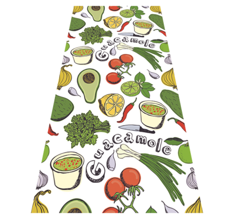Kitchen vinyl rug mexican fruit decorative design - TenStickers