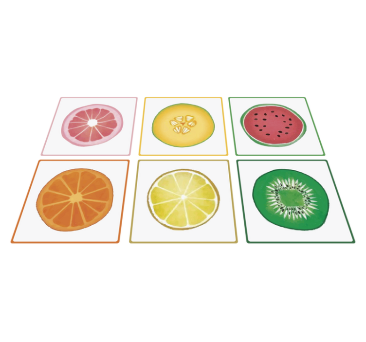 Sliced fruit kitchen vinyl rug - TenStickers