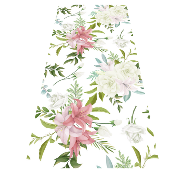 Kitchen vinyl rug minimalistic garden design - TenStickers