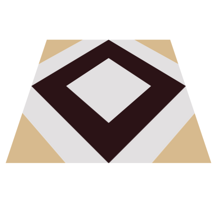 Kitchen vinyl rug with squared vintage cement pattern - TenStickers