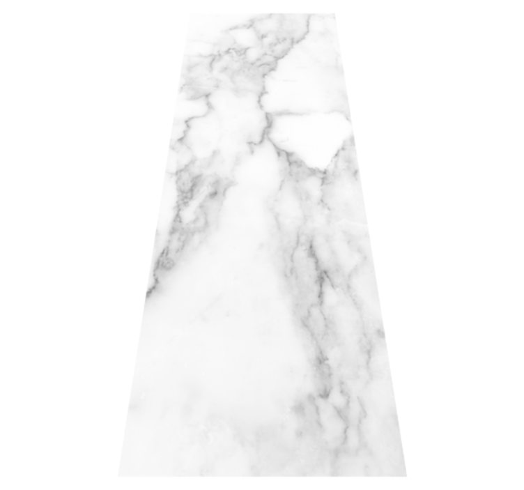 Kitchen vinyl rug with white marble texture - TenStickers