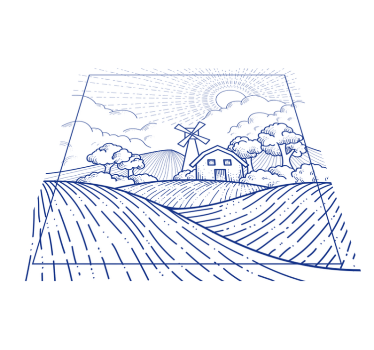 Holland mills kitchen vinyl rug - TenStickers