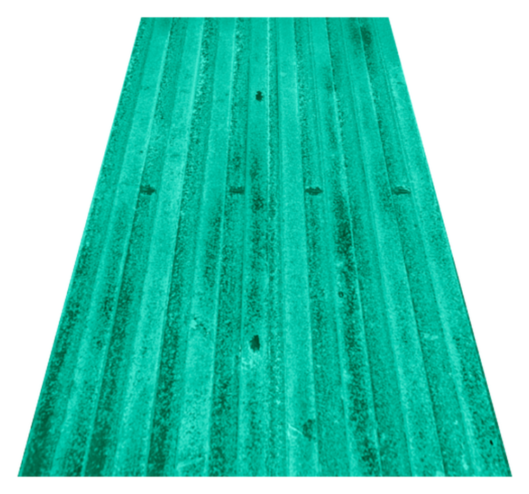 Kitchen vinyl rug in mint aged metallic finish - TenStickers
