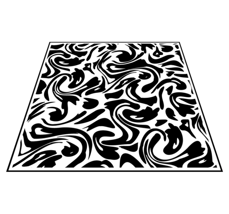 Modern fluid kitchen vinyl rug - TenStickers