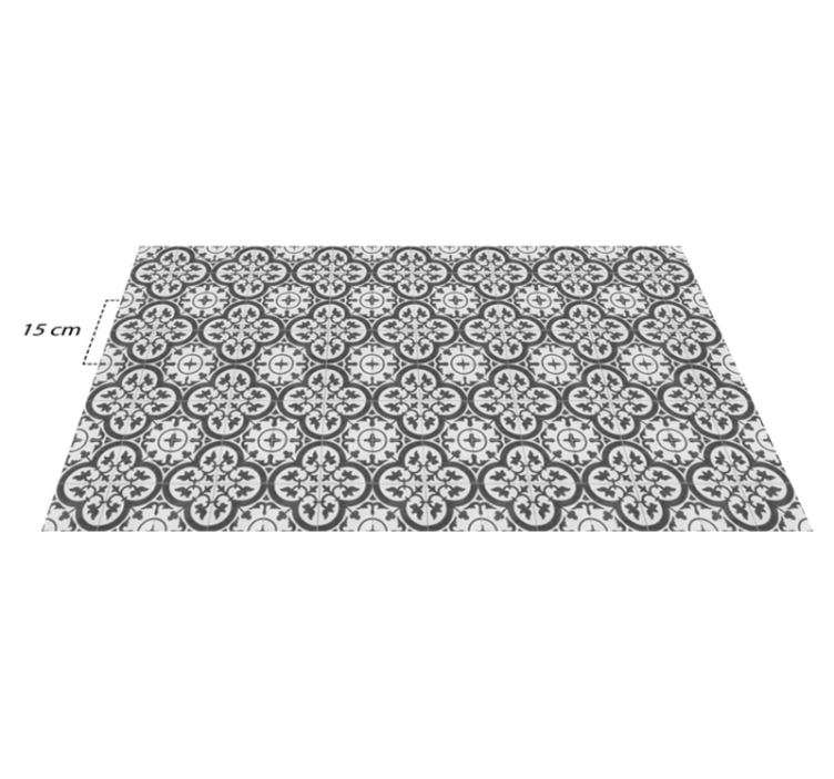 Kitchen vinyl rug moroccan tile design - TenStickers