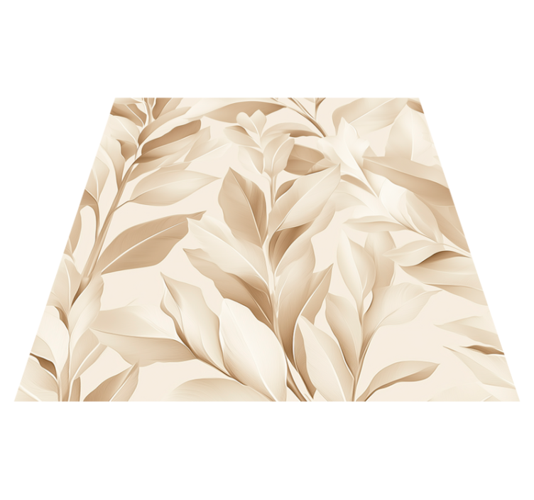 Kitchen vinyl rug with beige sheet design - TenStickers