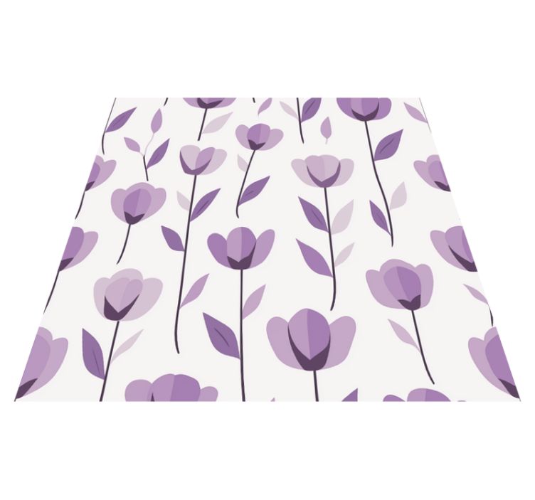 Kitchen vinyl rug with floral print design - TenStickers