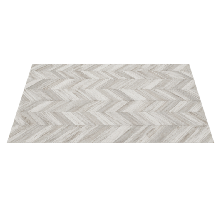 Kitchen vinyl rug rustic v-plank design - TenStickers