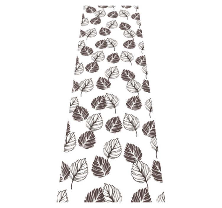 Kitchen vinyl rug in hoja grey kinfolk pattern - TenStickers